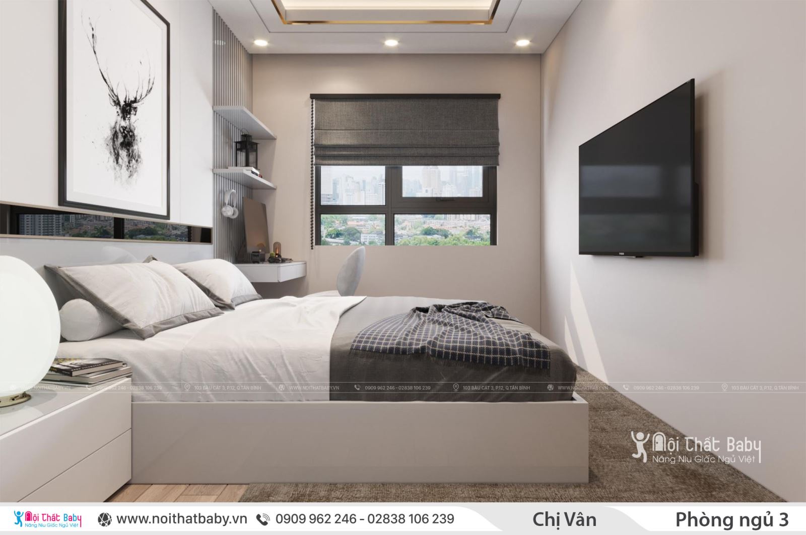 Thiết kế nội thất chung cư Celadon City - Chị Vân 